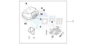 FJS600A SILVER WING drawing TOP BOX 45L DIGITAL SILVER