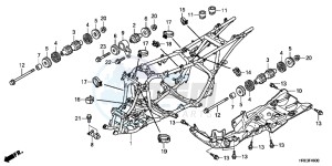 TRX500FPMD TRX500FPM Australia - (U) drawing FRAME BODY