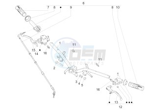 LIBERTY 50 IGET 4T 3V E4-2020 (APAC) drawing Handlebars - Master cil.