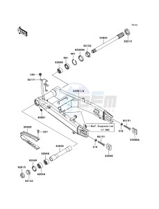 Z1000 ZR1000-A3H FR GB XX (EU ME A(FRICA) drawing Swingarm