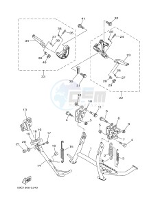 XP500A T-MAX 530 (59CE) drawing STAND & FOOTREST