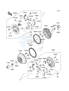 MULE_610_4X4 KAF400ADF EU drawing Front Hub