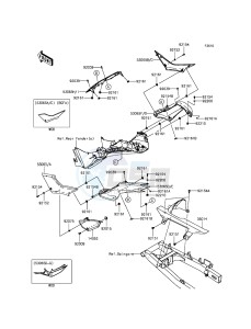NINJA 300 ABS EX300BGF XX (EU ME A(FRICA) drawing Side Covers/Chain Cover