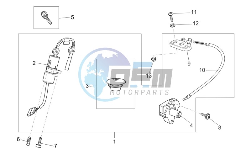 Lock hardware kit