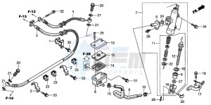 XL700V drawing RR. BRAKE MASTER CYLINDER (ABS)