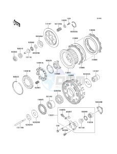 ZX 1100 E [GPZ 1100] (E1-E3) [GPZ 1100] drawing CLUTCH