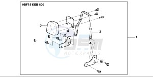 CMX250C REBEL drawing BACKREST KIT