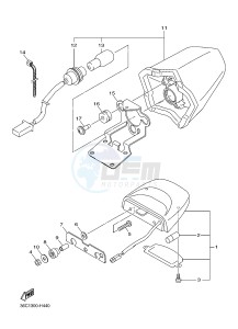 XJ6N 600 XJ6-N (NAKED) CYPRUS drawing TAILLIGHT