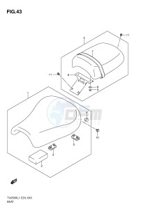 TU250X (E24) drawing SEAT