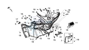 MAXSYM 600I drawing COWLING FRONT