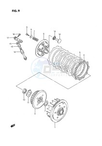 RM80 (E24) drawing CLUTCH (MODEL G H)