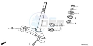 FJS600AB SilverWing ED drawing STEERING STEM