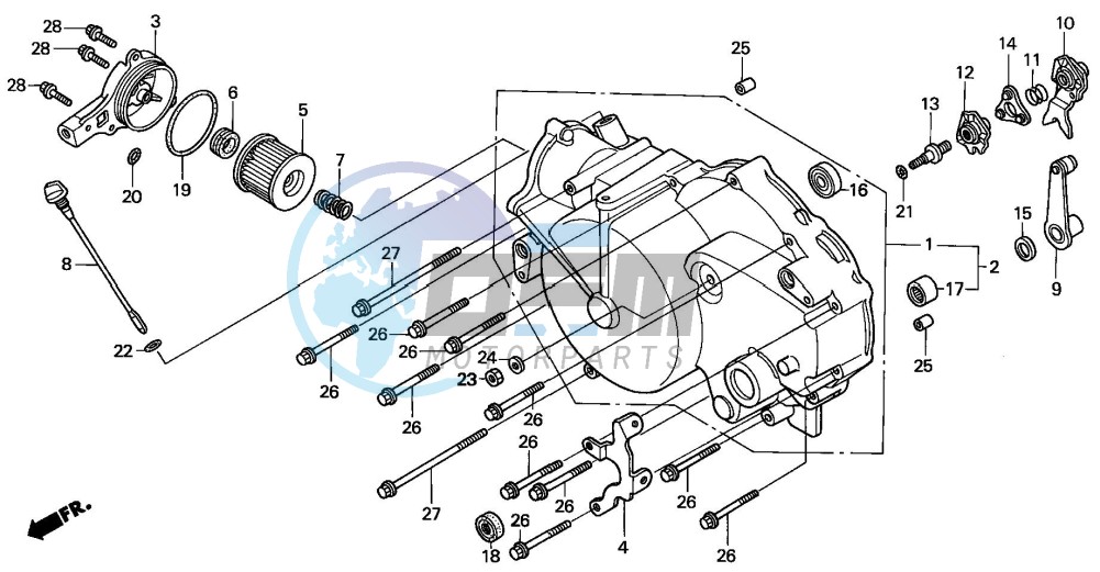 FRONT CRANKCASE COVER (1)