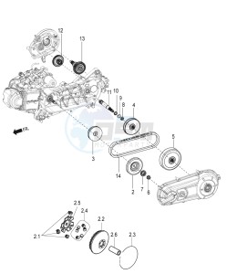 SR 150 4T-3V (EMEA-LATAM) drawing Transmission-Clutch