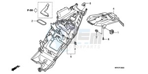 CB1000R9 UK - (E / MPH) drawing REAR FENDER