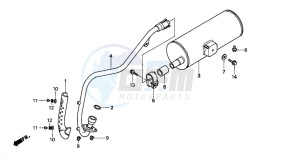 TRX90 drawing EXHAUST MUFFLER