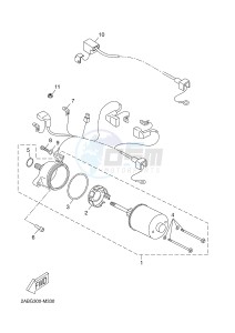 X-MAX125 XMAX 125 EVOLIS 125 (2ABB 2ABB) drawing STARTING MOTOR