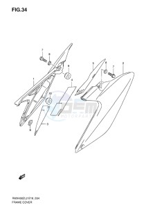 RMX450 drawing FRAME COVER