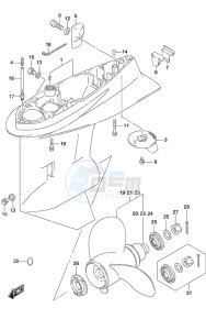 DF 115A drawing Gear Case