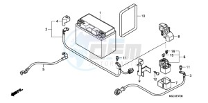 CB1100AD CB1100 ABS UK - (E) drawing BATTERY