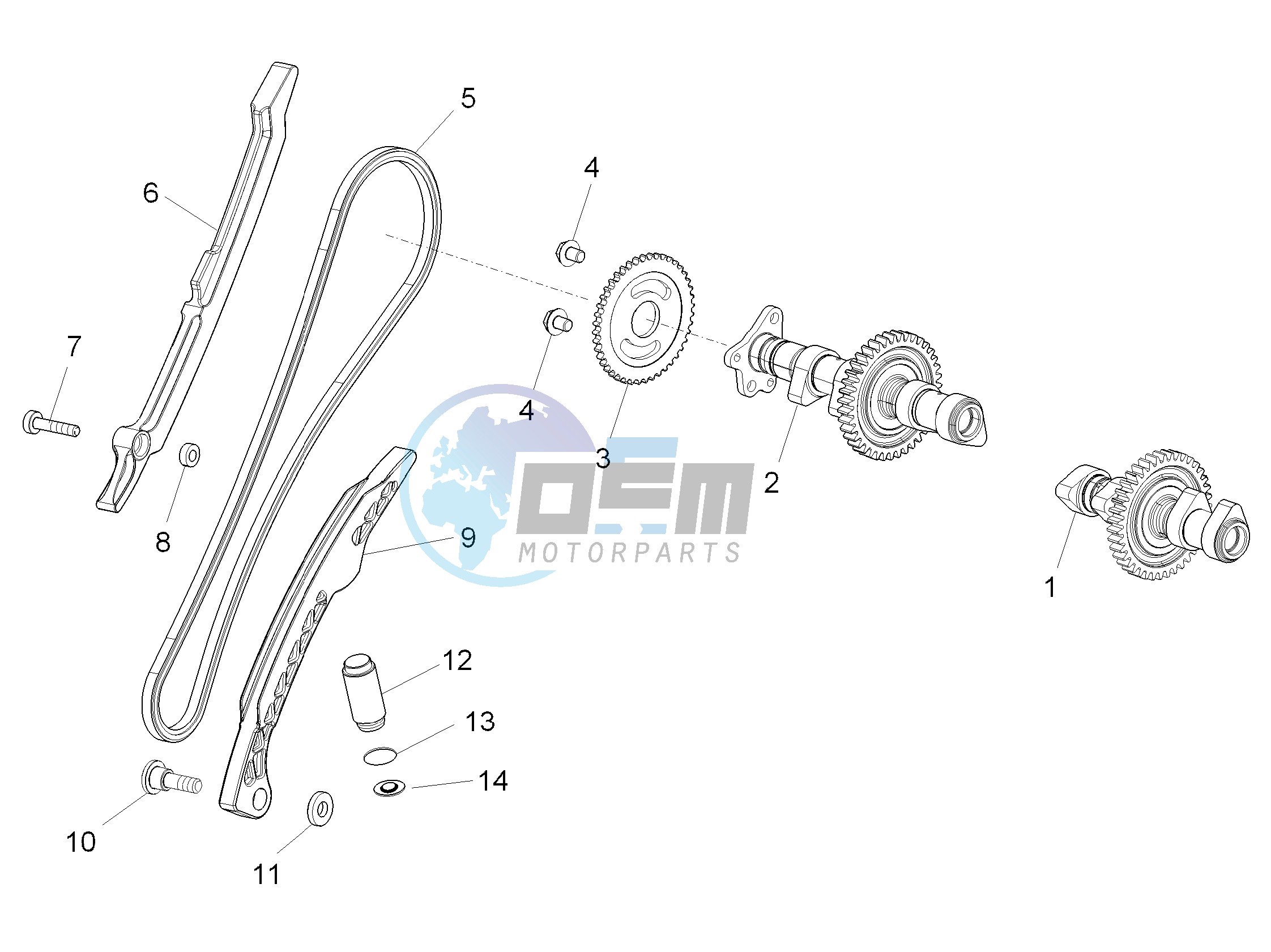 Rear cylinder timing system