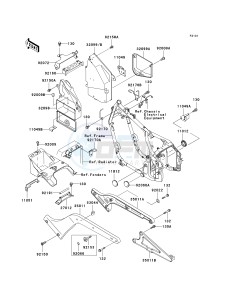 VN 800 A [VULCAN 800] (A6-A9) [VULCAN 800] drawing FRAME FITTINGS