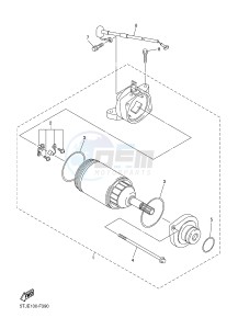 WR450F (1DXA) drawing STARTING MOTOR