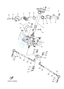 YFM550FWAD YFM5FGPHD GRIZZLY 550 EPS HUNTER (1HSM) drawing STEERING