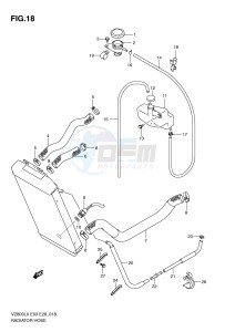 VZ800 (E3-E28) MARAUDER drawing RADIATOR HOSE