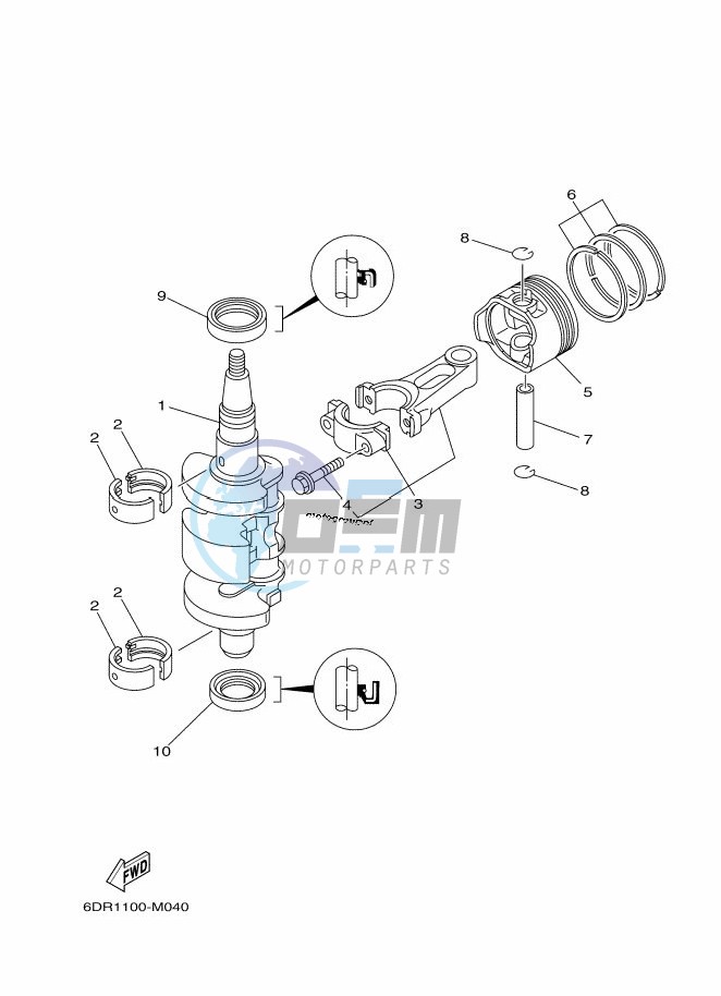 CRANKSHAFT--PISTON