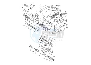 YZ LC 250 drawing REAR ARM