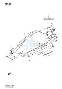 AN400 ABS BURGMAN EU-UK drawing FRAME COVER