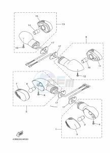 YBR125EGS YBR125G (43BM) drawing FLASHER LIGHT