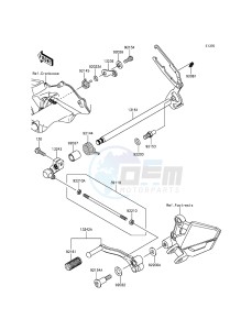 NINJA_300_ABS EX300BFFA XX (EU ME A(FRICA) drawing Gear Change Mechanism