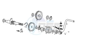 SENDA R X-RACE - 50 CC VTHSR1A1A drawing KICK STARTER SHAFT