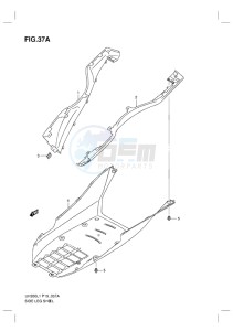 UH200 BURGMAN EU drawing SIDE LEG SHIELD (EXECUTIVE MODEL)