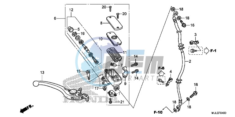 FR. BRAKE MASTER CYLINDER (NC750S)