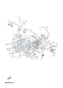 YP125RA X-MAX 125 ABS (BL21 BL21 BL21 BL21) drawing CRANKCASE