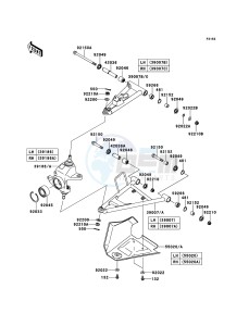 KVF650_4X4 KVF650FCS EU GB drawing Front Suspension