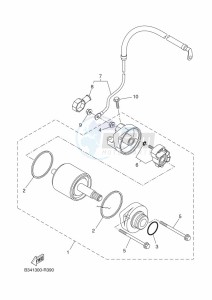 XSR700 MTM690 (BU33) drawing STARTING MOTOR