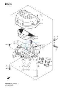 GSX-R600 (E2) drawing AIR CLEANER