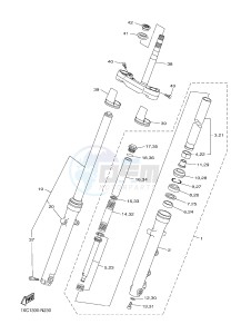 XVS950CU XVS950R ABS XV950 R-SPEC (2DXM) drawing FRONT FORK