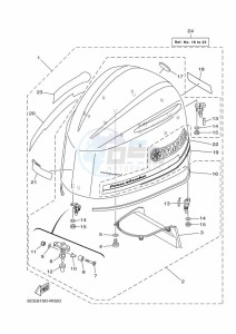 F250CA drawing FAIRING-UPPER