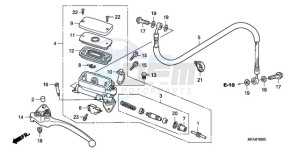 CBF1000T9 F / ABS CMF drawing CLUTCH MASTER CYLINDER