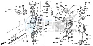 CB1000RAF CB1000R 2ED - (2ED) drawing FR. BRAKE MASTER CYLINDER (CB1000RA)