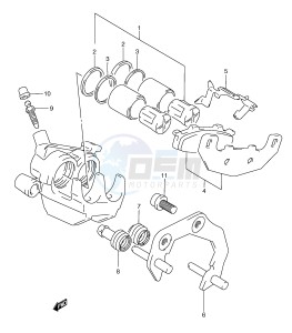 RGV250 (E24) drawing REAR CALIPER