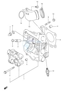 AN125 (E2) Burgman drawing CYLINDER HEAD