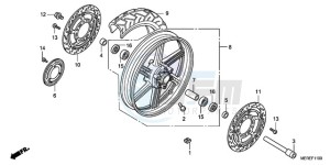 CBF600N9 Europe Direct - (ED) drawing FRONT WHEEL