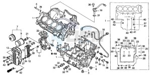 CB600F2 HORNET S drawing CRANKCASE