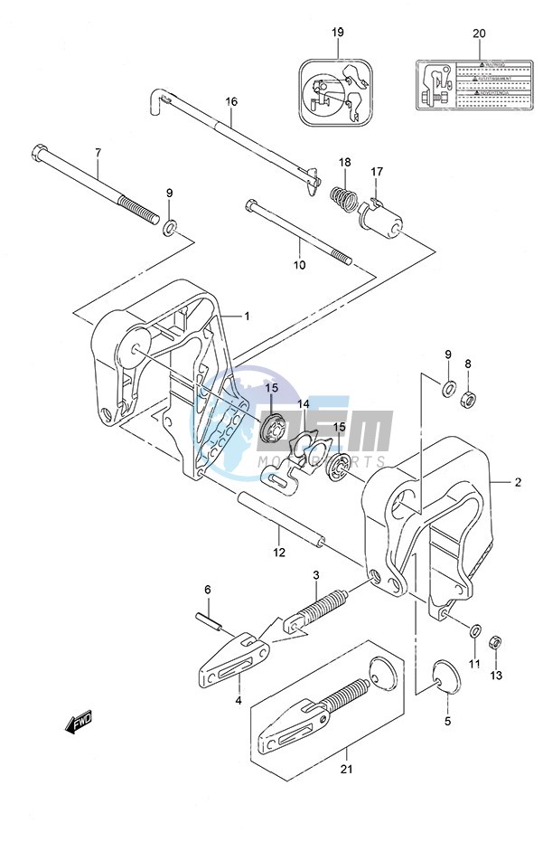 Clamp Bracket Non-Remote Control